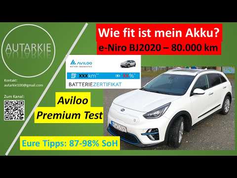 KIA e-Niro: 80TKM & 5 Jahre - AVILOO SoH Test - Folge 510