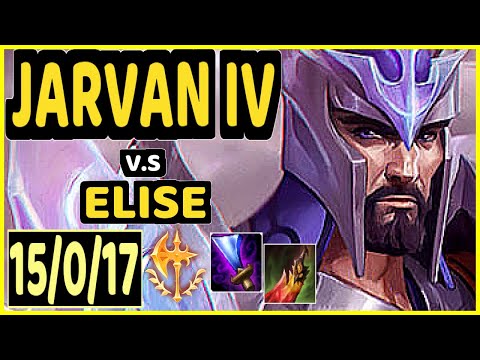 LAMABEAR (JARVAN IV) vs ELISE - 15/0/17 KDA JUNGLE CHALLENGER GAMEPLAY - EUW