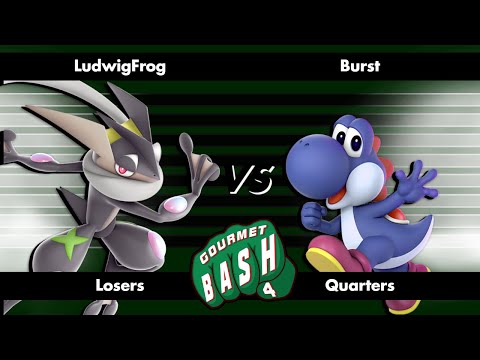 LudwigFrog (Greninja) vs Burst (Yoshi) - Gourmet Bash 4 - Ultimate Singles - Losers Quarters