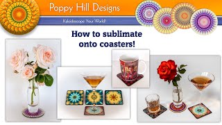 How to sublimate designs onto coaster.