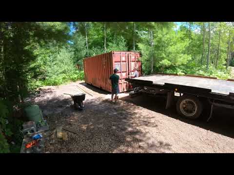 Watch Shipping Container Delivery and Leveling on YouTube