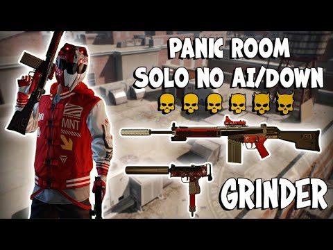 PAYDAY 2 - Panic Room DSOD Solo No AI, Downs, Assets,  Uppers - Grinder Gewehr 3 Rifle Build