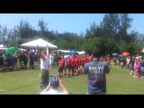 Part 2  Garrison Ladies vs Lowlanders, tug of war semi finals, panaga highland games 2012