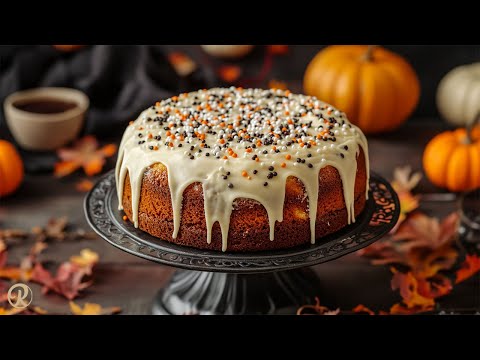 Halloween Cake with Butternut and Cream Cheese Frosting