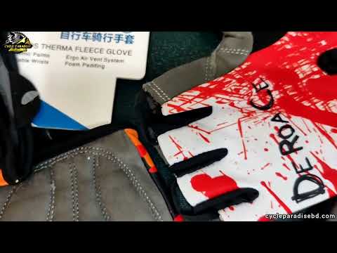 DEROACE Half Finger Cycling Hand Gloves