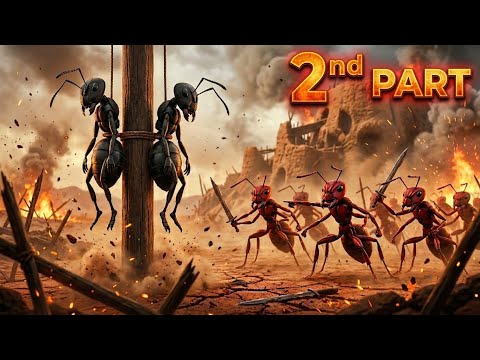 Black Ant Colony 🆚 Red Ants | Battle of the Semi-Desert Empire | Ant War Part 2