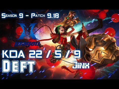 KZ Deft JINX vs KAI'SA ADC - Patch 9.18 KR Ranked