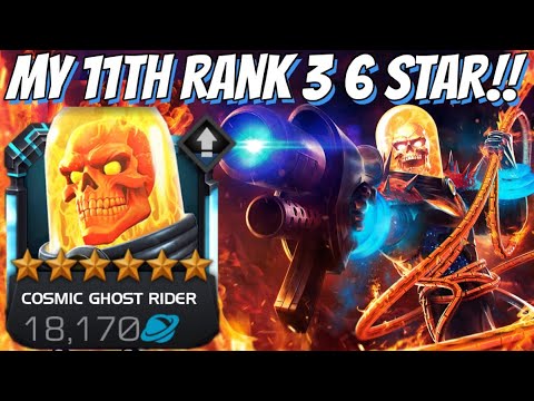 6 Star Rank 3 COSMIC GHOST RIDER Rank Up & Gameplay - 12+ ENDGAME BOSSES!!! ULTIMATE SHOWCASE!!!