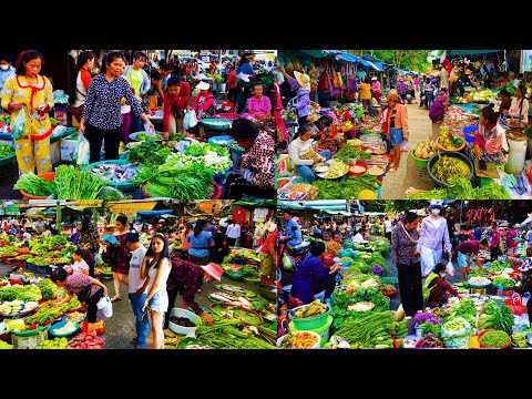 Cambodian Street Food Compilation​ - Countryside Fresh Food Market Vs Phnom Penh Fresh Food Market