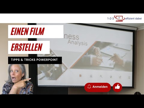 How to create a movie with PowerPoint