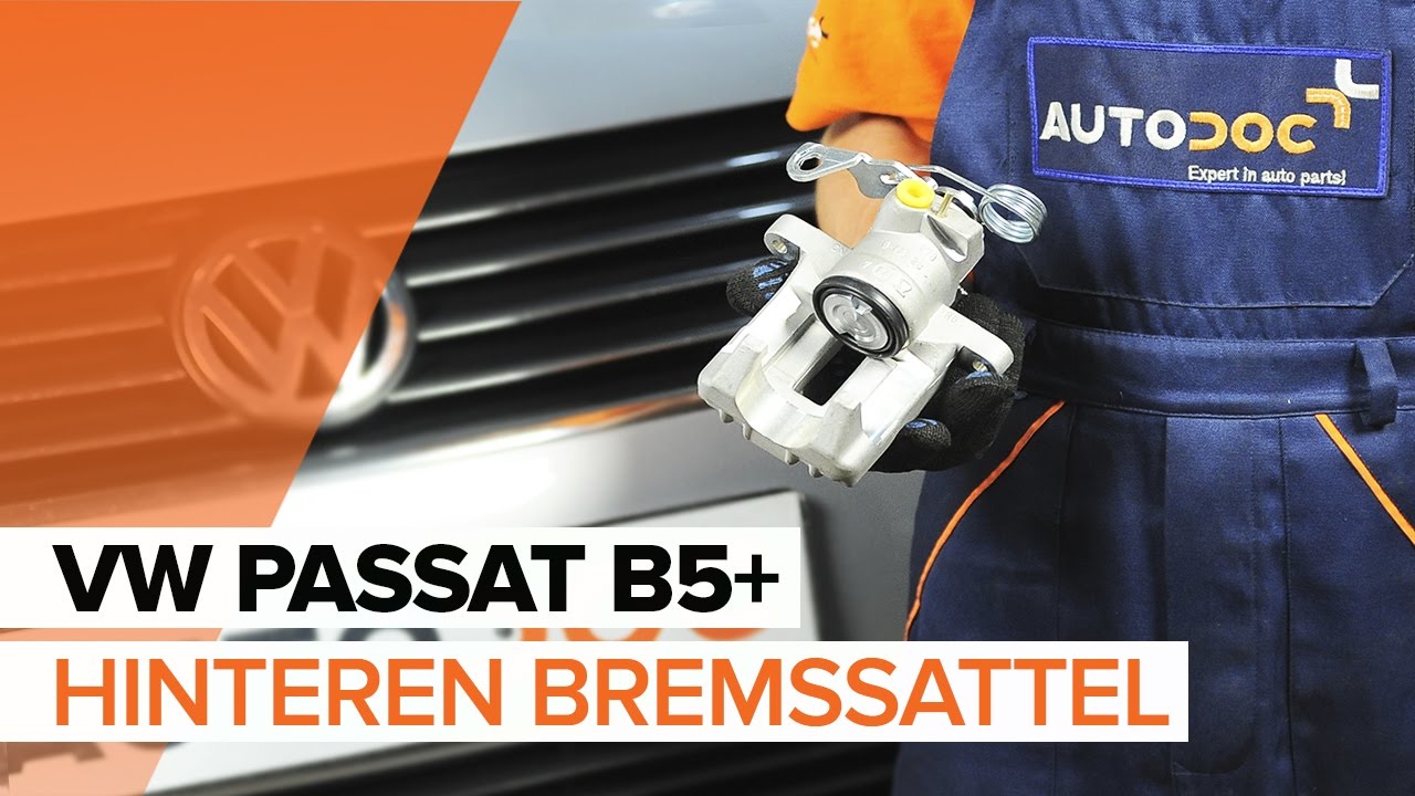 Bremssattel hinten selber wechseln: VW Passat B5 Variant - Austauschanleitung