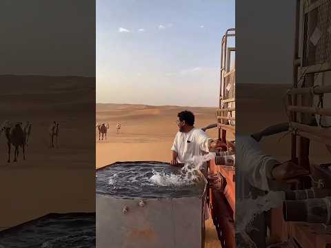 O gesto simples que salvou camelos no meio do deserto!