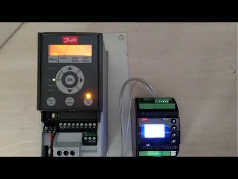 How to achieve Modbus communication between Danfoss VLT HVAC BASIC FC101 & Danfoss MCX06D Controller