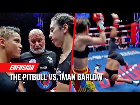 Tried Scaring Her At The Staredown! The Pitbull vs. Iman Barlow | Enfusion