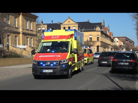 [Neue BINZ-Rescubes] RTW 2, RTW 1 und NEF DRK Rettungswache Delitzsch