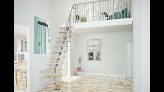 DOLLE DALLAS - modulové schody do 300cm - 1/4 zatočení