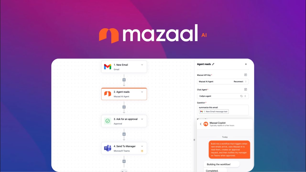 Introducing Mazaal AI | Agentic Automation feature