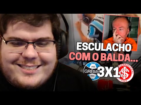 CASIMIRO REAGE: BALDASSO NA TRANSMISSÃO DE GRÊMIO 3X1 INTER - BRASILEIRÃO 2023 | Cortes do Casimito