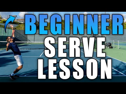 Complete Beginner Tennis Serve Lesson- From Start To Finish! thumbnail
