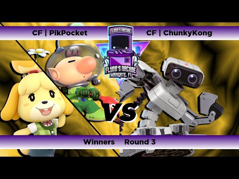 Flynn's Arcade 052 Winners Round 3 - CF | PikPocket (Isabelle Olimar) Vs. CF | ChunkyKong (ROB) SSBU