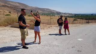 This is how the northern border of Jordan and the Golan Heights, Israel, looks like