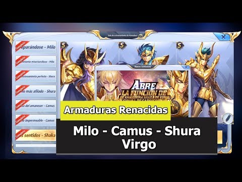 Saint Seiya Awakening - KOTZ  | Armaduras Renacidas | Milo - Camus - Shura - Virgo