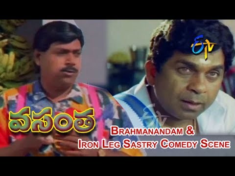 Brahmanandam & Iron Leg Sastry Comedy Scene | Vasantha Telugu Movie | Raasi | Pruthvi | ETV Cinema