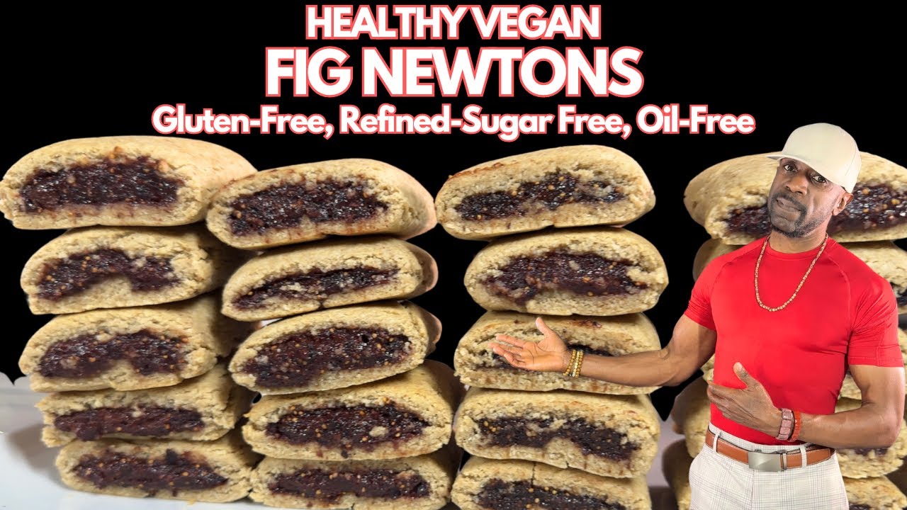 Best Healthy Vegan FIG NEWTON COOKIES Gluten-Free, Refined-Sugar-Free, Oil-Free