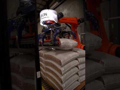 Meet our game-changing Kuka palletizing robot.