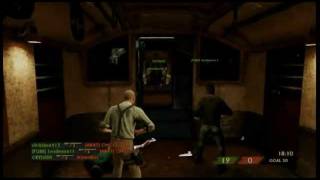 preview picture of video 'Great spawn point on train in London underground Uncharted 3 TDM'