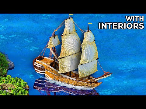 "INSANE Medieval Ship Build in Minecraft (TIMELAPSE)