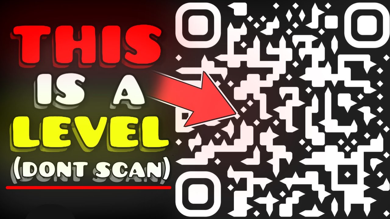This Geometry Dash Level Is A QR CODE! (Don't Scan It)