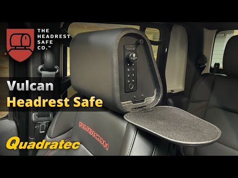 The Vulcan Headrest Safe from the Headrest Safe Co for Jeep Wrangler & Gladiator