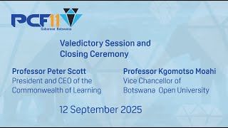 Valedictory Session and Closing Ceremony for PCF11