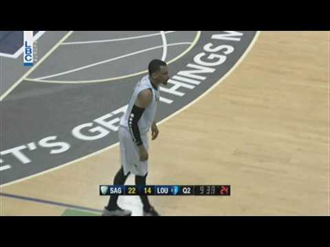 Lebanese Basketball League 2016 2017 -  Sagesse vs Louayze -  Mike Efevberha Dunk