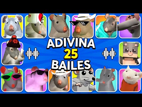 ¡Adivina 25 Bailes Del RATÓN MILTON!😱🐭Rata Cumbiera🐀Sprunki🐁Minecraft🐀Sonic💙Adivina Quién Baila🎶