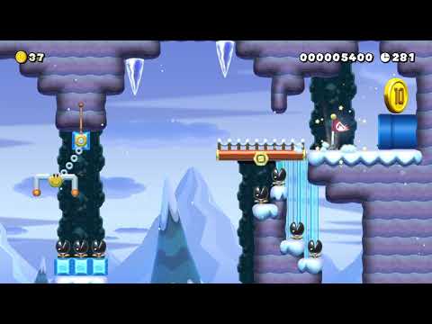 Cool Parkour: Wintertime by Kɩηg B 🍄 Super Mario Maker 2 ✹Switch✹ #ayt