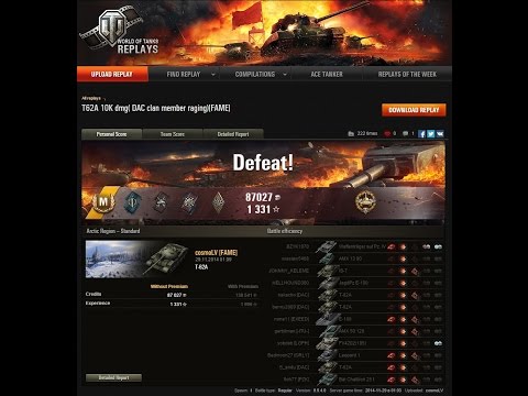 WoT 0.9.4: T62A 10K dmg [FAME], Ace Tanker, 1331 exp - Arctic Region