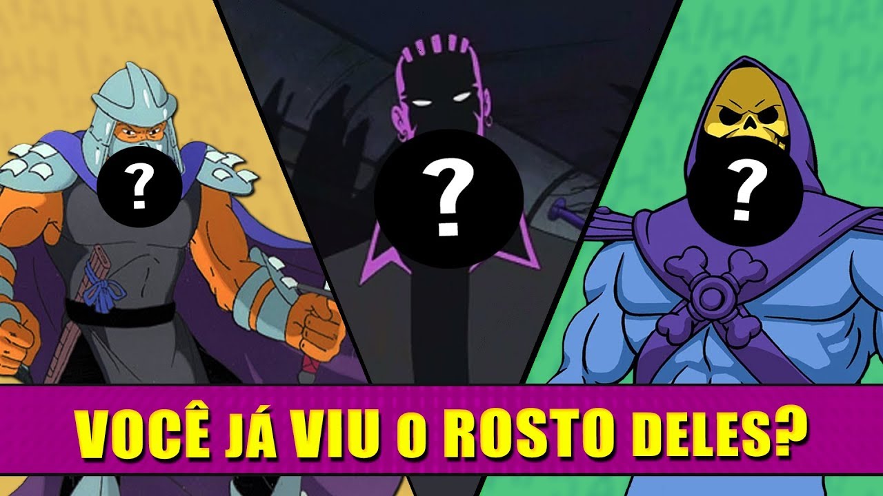 Personagens que Tiveram o ROSTO REVELADO! - Parte 3