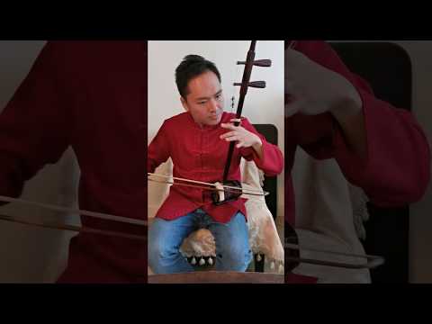 Andy Lin demonstrates the Chinese erhu!