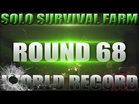 Farm Round 68 Solo World Record - High Round Strategy - Black Ops 2 Zombies (Gameplay/ Commentary)