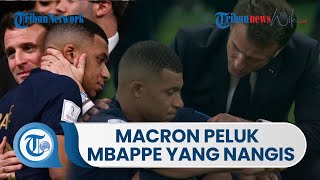 Kalah di Final Piala Dunia 2022, Emmanuel Macron Peluk Mbappe yang Menangis dan Menenangkannya