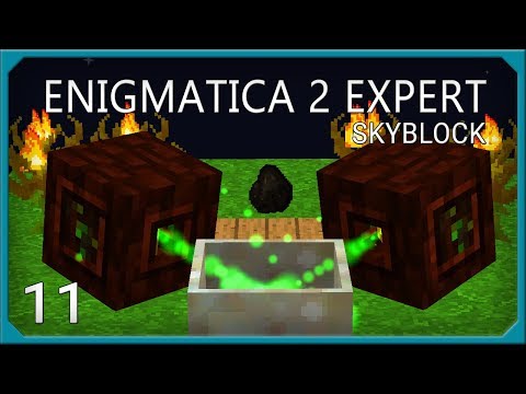 Enigmatica 2 Expert Skyblock EP11 Rock Crusher Automation + Starting Botania