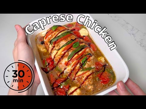 30-Minute Caprese Chicken | High-Protein, Low-Carb Italian Dinner 