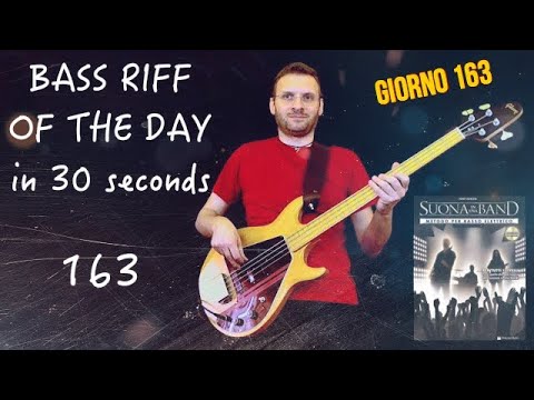 Libro metodo per bassisti Suona in una band Tony Corizia funk Bass Riff of the day in 30s giorno 163