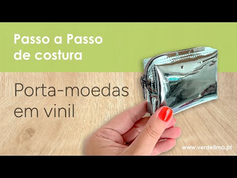 Passo a passo - porta-moedas em vinil