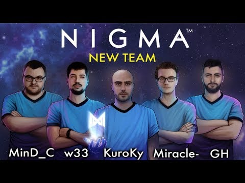 Miracle- NEW TEAM NIGMA is Back in Pro Scene! Great Practice w/ w33 and Mind_C Rank Gameplay Dota 2