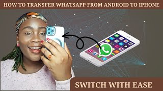 HOW TO TRANSFER WHATSAPP FROM ANDROID TO IPHONE FREE 🎥 GLORY REX