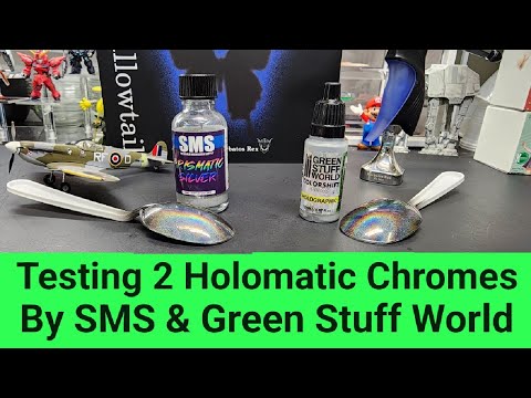 Testing 2 Holomatic Chrome Paints By SMS & Green Stuff World