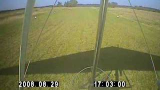 preview picture of video 'Approach , landing and Taxi at Onzain on route Blois2008.Microlight GT450'